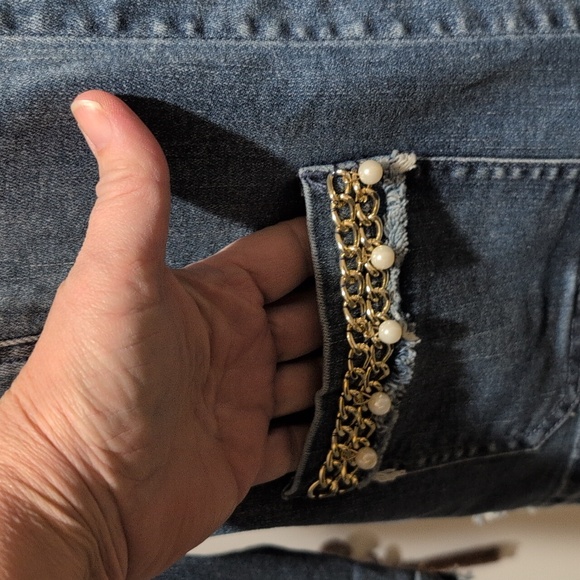 NWT Chicos Embellished Denim Jacket - Picture 3 of 10